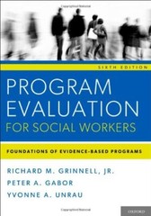 Evaluation In Social Work by Richard M Grinnell