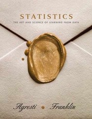 Statistics: The Art And – Hardcover, by Agresti Alan; Franklin – Acceptable