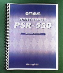 Yamaha PSR-550 Instruction Manual: 160 Pages & Protective Covers!