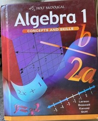 Holt McDougal Algebra 1 Concepts & Skills California Student Edition 2002 Math