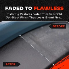 BLAZON Black Trim Restorer 8 oz – Dye-Infused Solution for Car Trim
