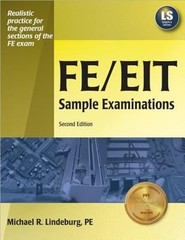 FE/EIT Sample Examinations Paperback Michael R. Lindeburg