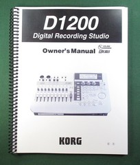 Korg D1200 Instruction Manual: 163 Pages & Protective Covers!
