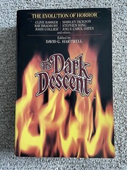 Dark Descent David G. Hartwell First Edition 1987 Horror Anthology Stephen King