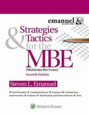 Bar Review Ser.: Strategies and Tactics for the MBE : Multistate Bar Exam by…
