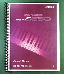 Yamaha PSR-S550 Instruction Manual: 142 Pages & Protective Covers!