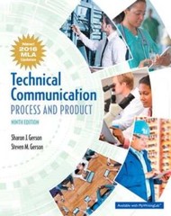 Technical Communication: Process and Product, MLA Update Edition by Gerson: Used