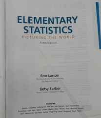 Elementary Statistics Picturing the World 5th Edition Ron Larson & Betsy Farber