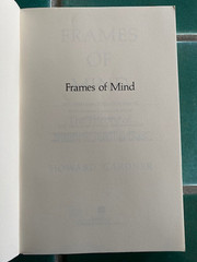 Frames of Mind : The Theory of Multiple Intelligence by Howard Gardner 1985 PB