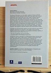 Language and Characterisation : People in Plays and Other Texts, Culpepper TPB