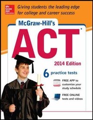 McGraw-Hill’s ACT, 2014 Edition – Paperback, by Dulan Steven – Acceptable