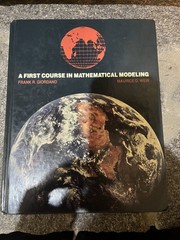 Brooks/Cole A First Course in Mathematical Modeling Giordano Weir HC Math