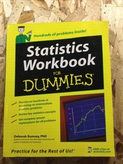 Statistics Workbook for Dummies by Deborah Rumsey (2005, Trade Paperback)