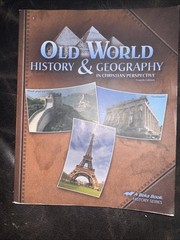 Old World History & Geography Abeka A Beka 5 4th Edition Book Answer Keys -lot 6