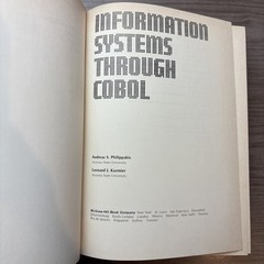 Information Systems Through COBOL Andreas S. Philippakis & Leonardo J. Kazmier H