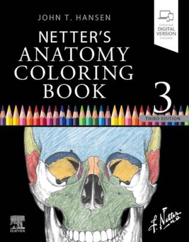 Netters Anatomy Coloring Book (Netter Basic Science) – Paperback – GOOD