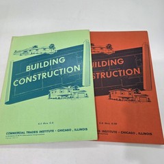 Building Construction Books Lot Of 19 Commercial Trades Institute 1969-1973