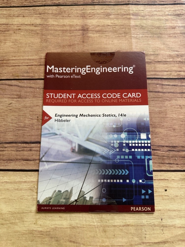 Mastering Engineering with Pearson EText Access Card Electrical Engine Unused