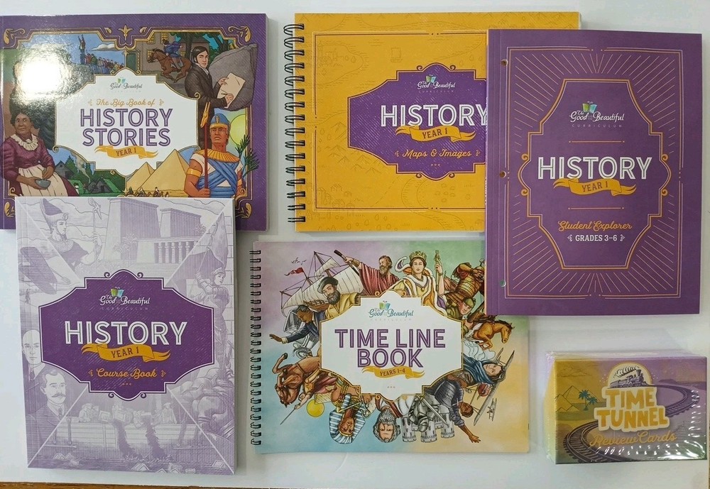 TGTB History Year One Complete Grade 3-6 Set 2025 Cards Book Timeline Student