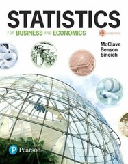 Statistics for Business and Economics by McClave, James