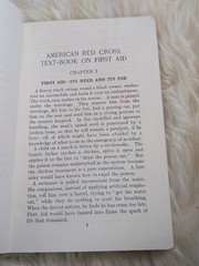 American Red Cross First Aid Textbook Revised 1940 Corrected Reprint Vintage