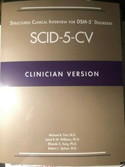 Structured Clinical Interview for DSM-5 Disorders SCID-5-CV: Clinician Version