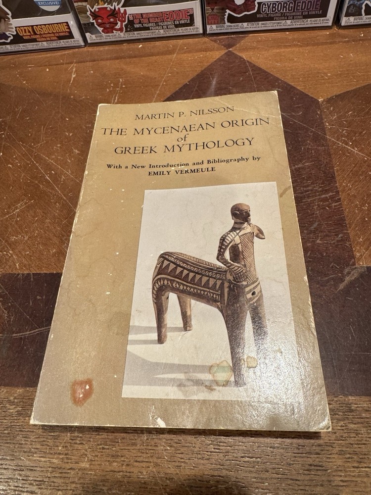 Mycenaean Origin of Greek Mythology Paperback Martin Nilsson 1972 Vintage