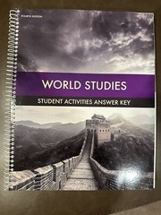 Bob Jones University World Studies Student Textbook And Activity Book Answer Key