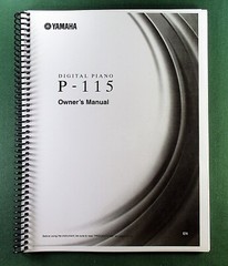 Yamaha P-115 Instruction Manual: 32 Pages & Protective Covers!