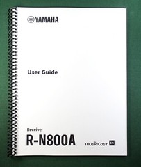 Yamaha R-N800A Instruction Manual: Full Color 150 Pages & Protective Covers!
