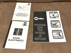 Lot of 3 Vintage Miller Welding Manuals Basic Electricity SMAW Principles