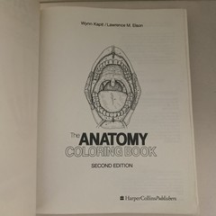 The Anatomy Coloring Book By Wynn Kapit & Lawrence M. Elson 2nd Edition