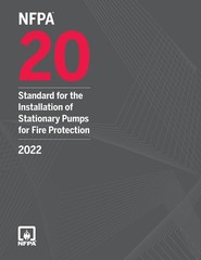 NFPA 20, Standard for the Installation of Stationary Pumps 2022 PAPERBACK FS