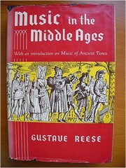 Music in the Middle Ages Hardcover Gustave Reese