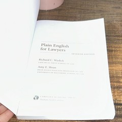 Plain English for Lawyers Seventh Edition Wydick Sloan Paperback Law 2022