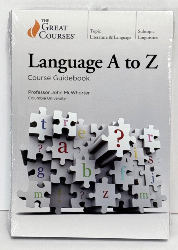 Great Courses : Language A to Z by John McWhorter Guidebook & 2 DVDs 2020 NEW