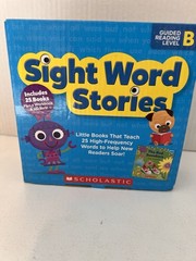 SIGHT WORD STORIES: Guided Reading Level B: Fun Books That Teach 25 Sight Words