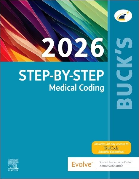 Buck’s Step-by-Step Medical Coding 2026, Paperback by Elsevier (COR), Like Ne…