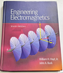 Engineering Electromagnetics – 6th Ed – William H. Hayt – McGraw Hill, Hardcover