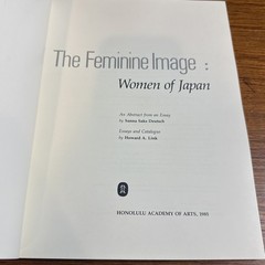 FEMININE IMAGE: WOMEN OF JAPAN By Sanna Saks Deutsch & Howard A. Link
