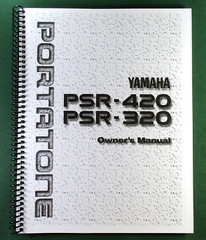 Yamaha PSR-420 PSR-320 Instruction Manual: 73 Pages & Protective Covers!