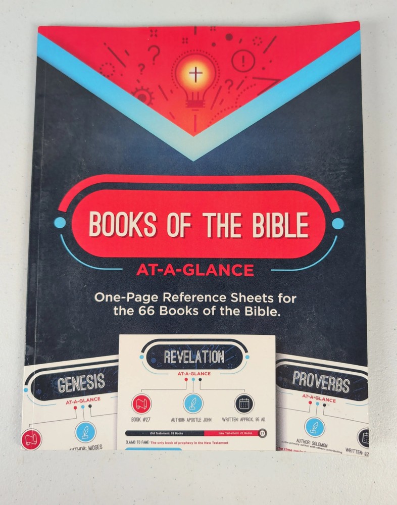 Books of the Bible At-A-Glance One-Page Reference Sheets for the 66 Paperback