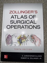 Zollinger’s Atlas of – Hardcover, by Zollinger Robert; Ellison – Very Good