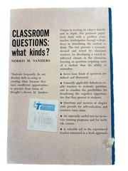 Classroom Questions What Kinds? By Norris M. Sanders (1966, Trade Paperback)