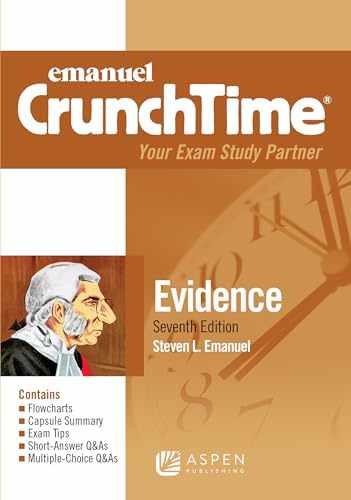 Emanuel CrunchTime for Evidence – Paperback, by Emanuel Steven L. – Very Good