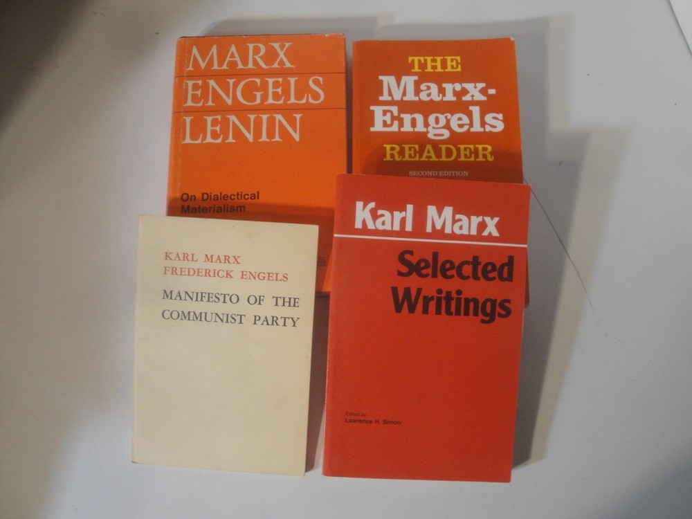 Marx-Engels LOT 4 / COMMUNIST MANIFESTO/ON DIALECTICAL MATERIALISM/READER