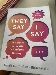 They Say / I Say Paperback) 6e