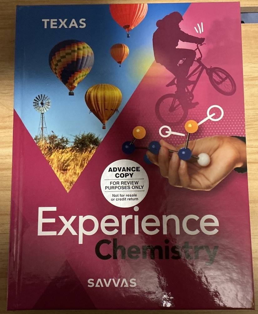 Experience Chemistry – Texas 2025 Savvas Hardcover