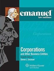 Emanuel Law Outlines Corporations – Paperback, by Emanuel Steven L. – Very Good