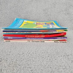Vtg Mixed Lot of 9 Books Children Homeschool Learning Resources Activity